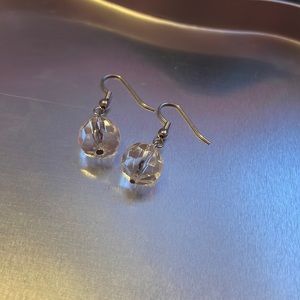 clear earrings